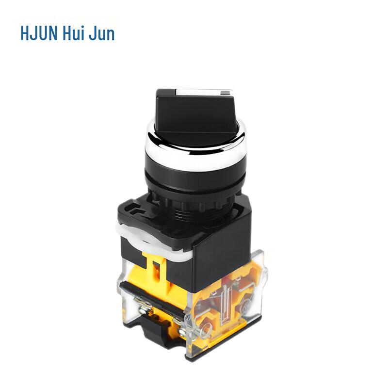 HUIJUN LA38 22mm 2-Positionen Rückstellbarer Drehtaster