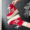 Platform Short Boots Women's 2025 Spring New Heightened Platform High-top Fashion Classic Casual Women's Martin Boots