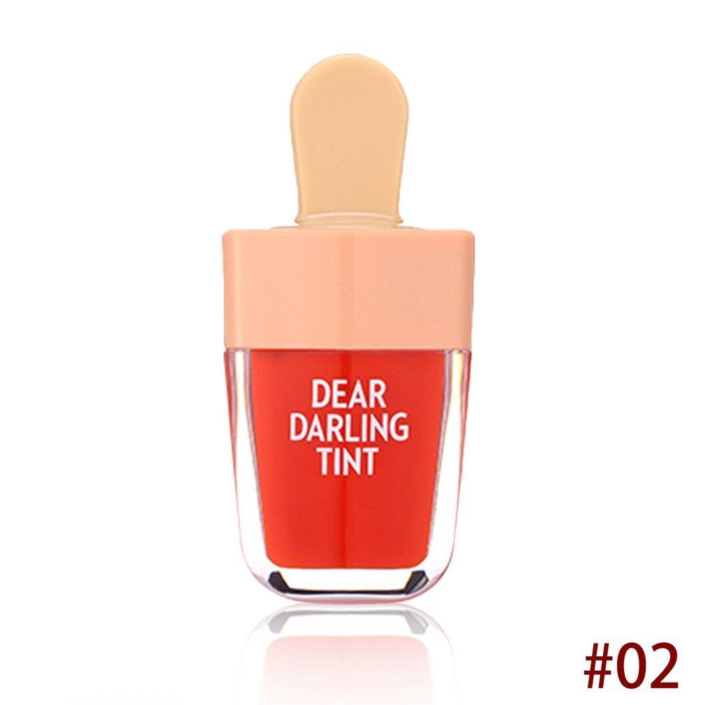 Waterproof Liquid Lipstick Ice-Cream Shaped Lip Tints Moisturizing Lasting Natural Charming Lipstick