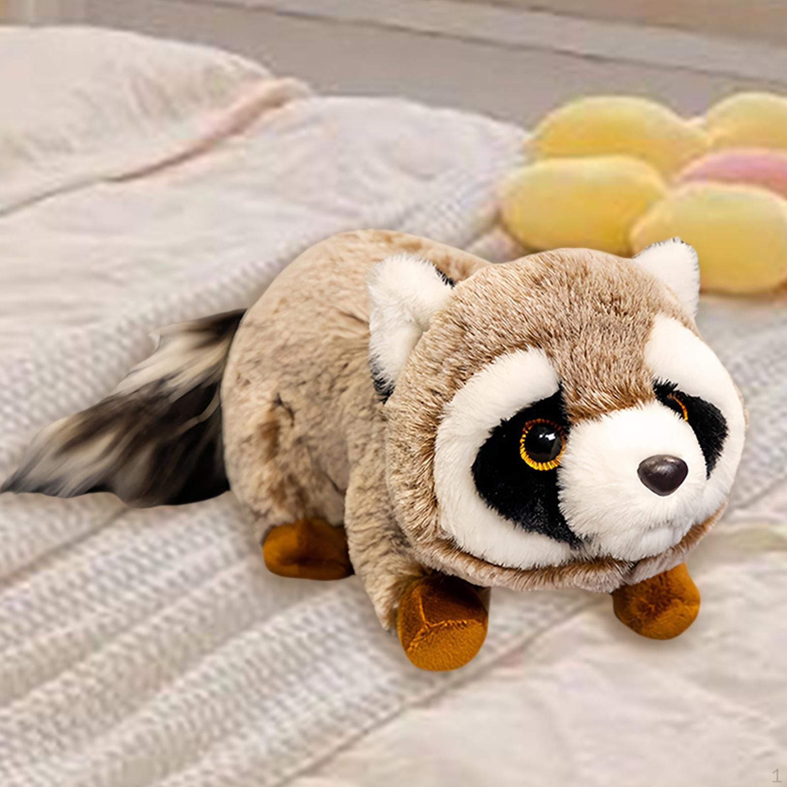 

Мягкая игрушка енот, милая мультяшная фигурка, кукла для подростков коричневый