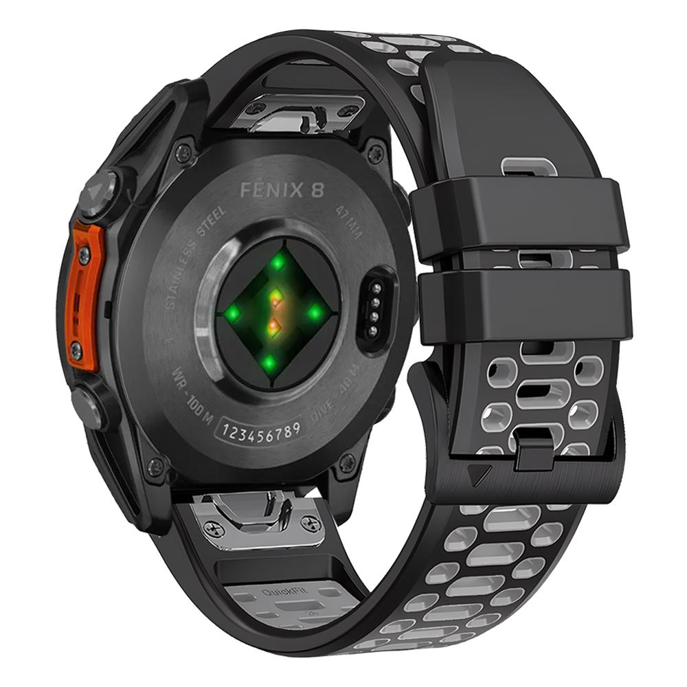 Breathable Sport Silicone Band For Garmin Fenix E 8 47mm 51mm 7 7X Bracelet For Garmin Enduro 3 QuickFit 26mm 22mm Watch Strap