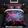 Manchester City Design Bett Bettwäsche Set 1 Bettbezug + 2 Kissenbezüge Weich Atmungsaktiv Haushalt Bettwäsche