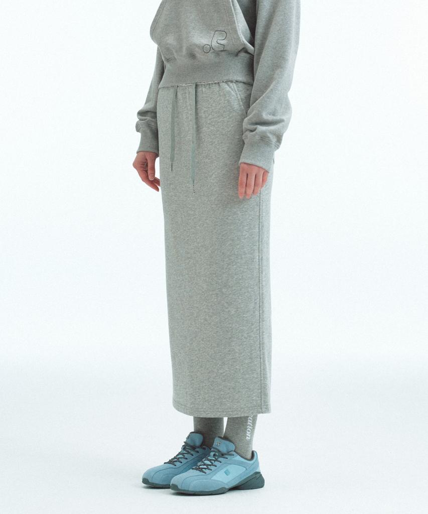 REST&RECREATION Sweat Maxi Skirt - Gray