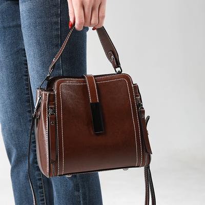 Moda Hakiki Deri Kadın Çantası Kadınlar İçin Çapraz Çanta Yeni Retro Çok Yönlü Omuz Çantası Üst Sınıf Seyahat Çantası
