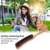 Clothes Brush Antistatic Sweater Lint Hair Removal Wooden Handle Garment Brush Comb