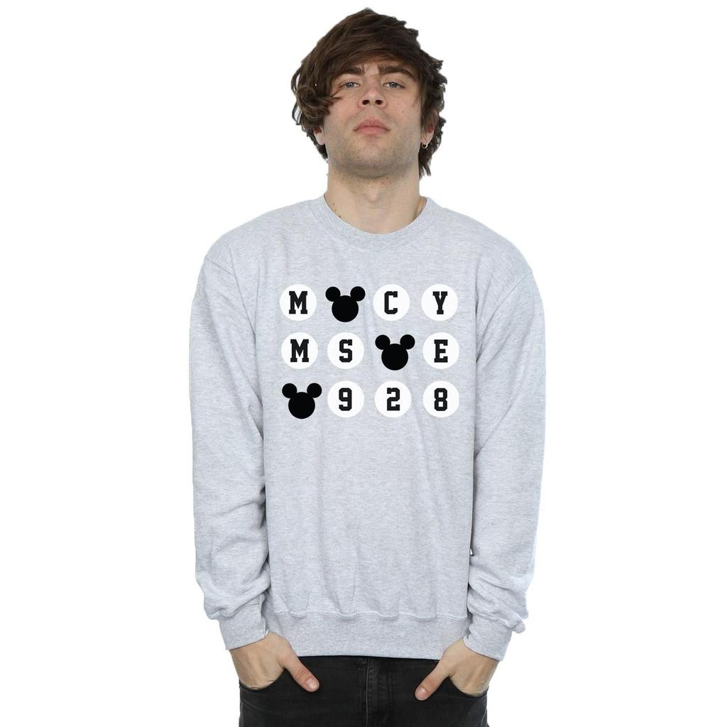 Disney Mens Mickey Mouse 1928 Circles Sweatshirt