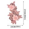 Handmade Cloth Patch Lace Fabric Cloth Applique Flower Embroidery Applique  Sewing