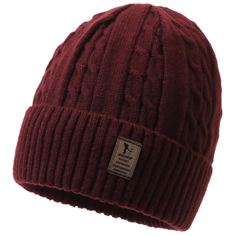 Wintermütze Samt Dicke Herren Strickmütze Warme Mütze Outdoor Ärmelkappe Skullies Beanies Ski Slouchy Cap