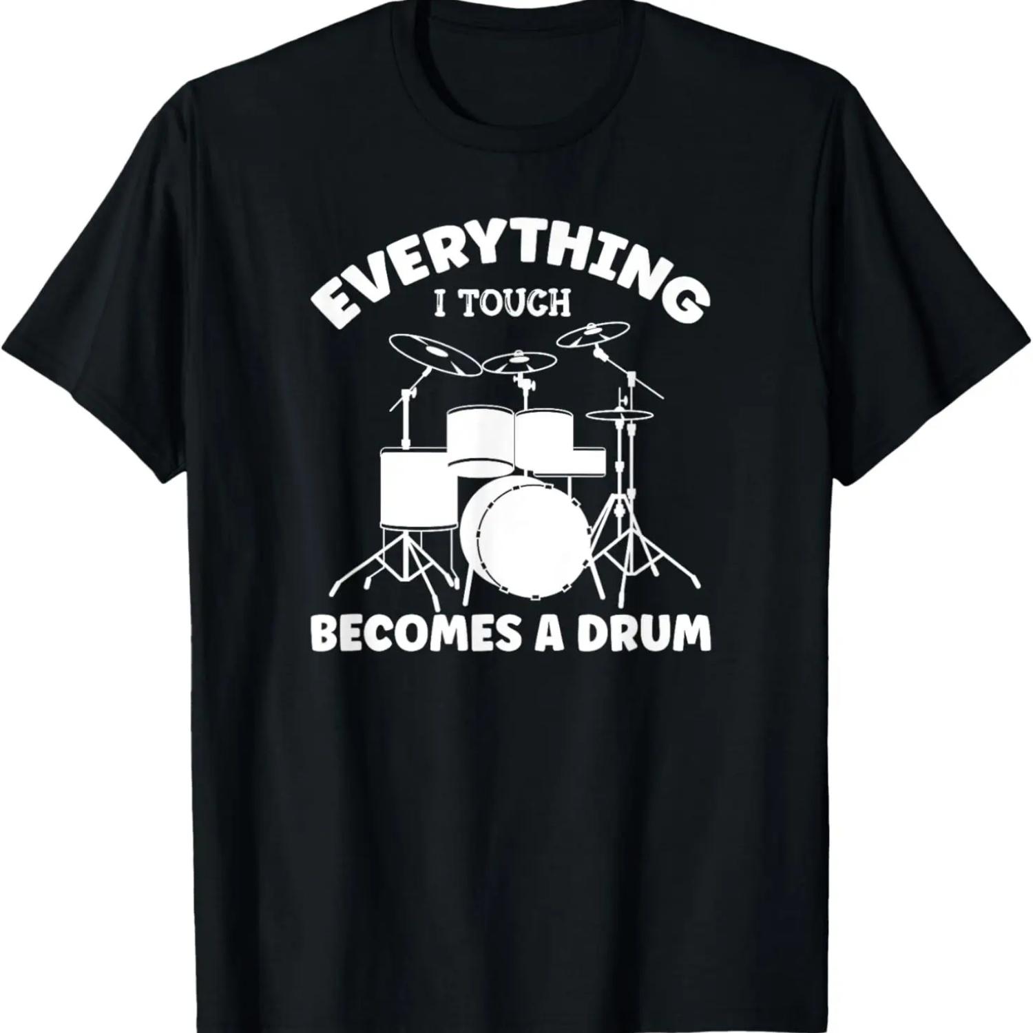 

Футболка барабанщика для детей, мужчин и женщин XXXXXL чёрный