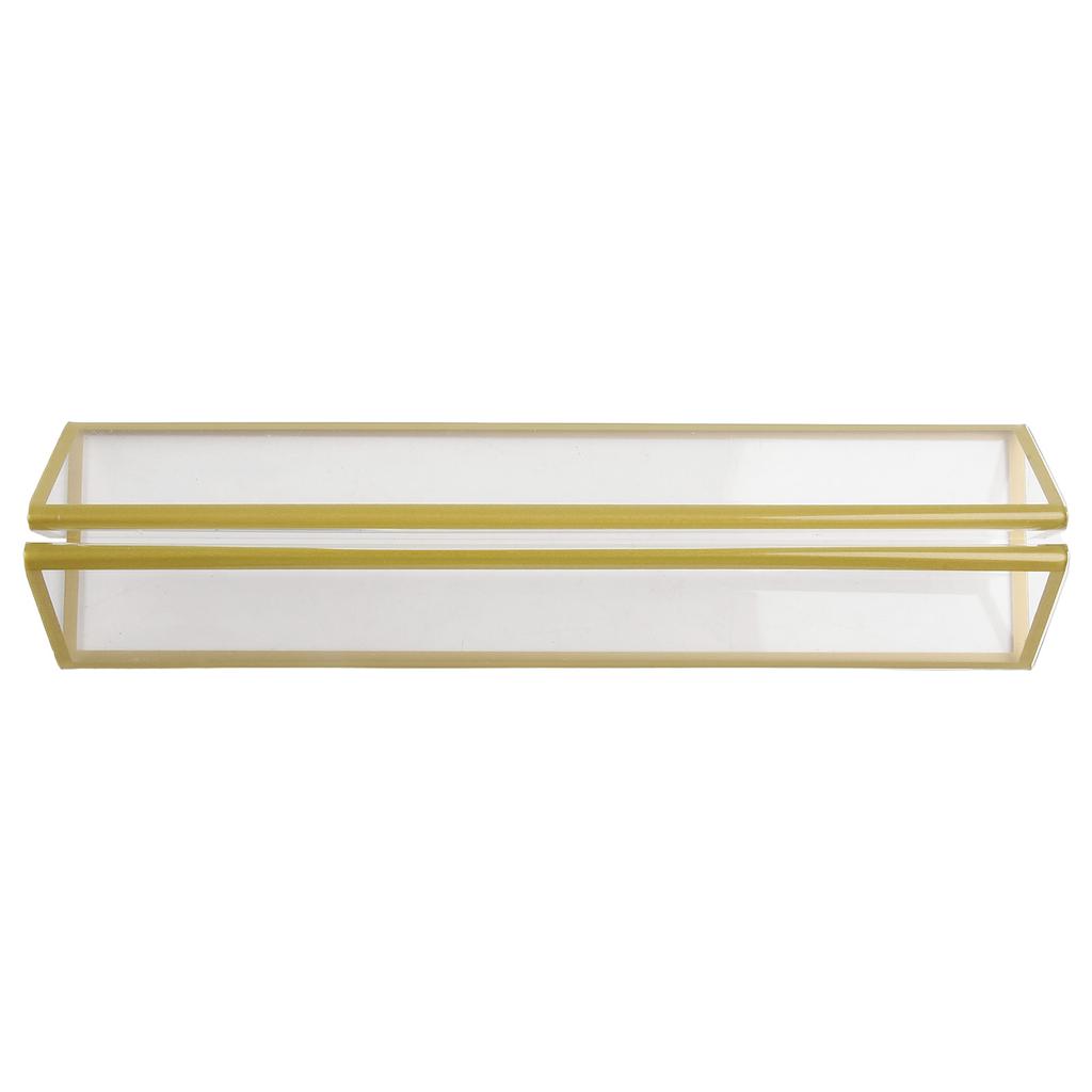 T-shaped Display Stand With Gold Borders 10*15cm/13*18cm/15*21cm Acrylic Double-sided Sign Vertical/horizontal