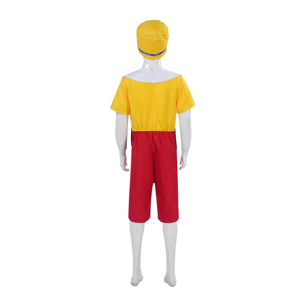 Pinocchio Cosplay Costume with Long Nose for Children's Performance - Inspired by The Adventures of Pinocchio