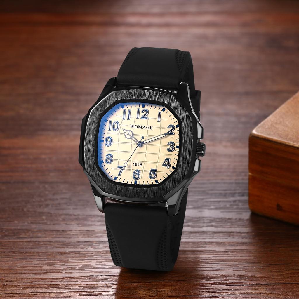 Men's Watch Silicone Sport Watch Stylish Waterproof Analog Quartz Rubber Band Men's Accessories - Birthday Christmas Valentine's Day Gift