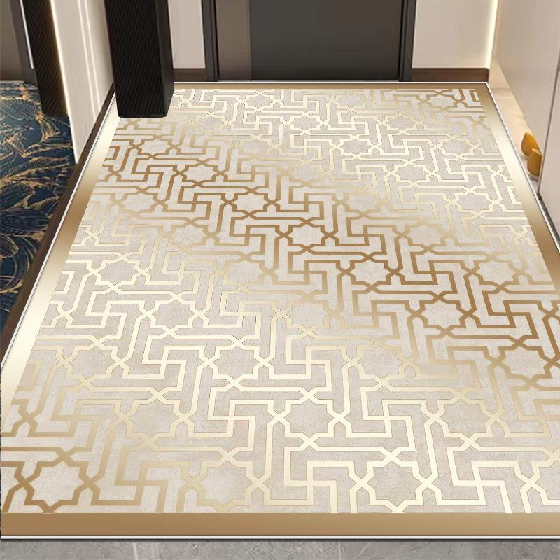 Luxury Style Entrance Door Mat Large Area Living Room Decoration Carpet 200x300cm Non-slip Lounge Soft Rug Washable Customizable
