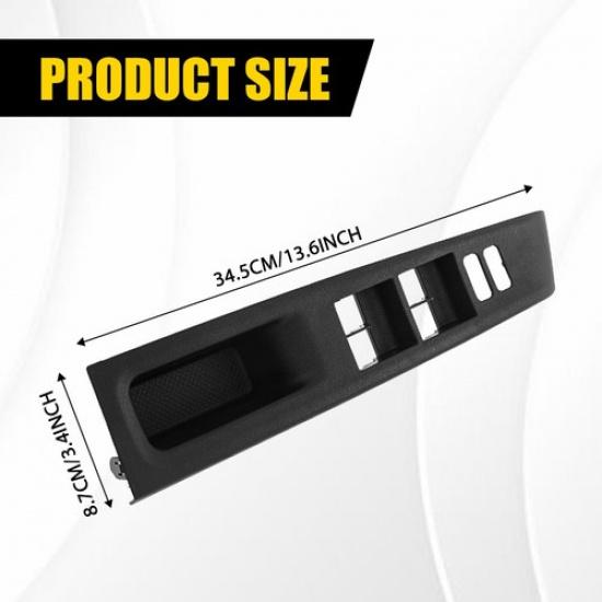 Driver Side 2-Door Window Switch Bezel Cover Panel For Toyota Yaris 2012-2014