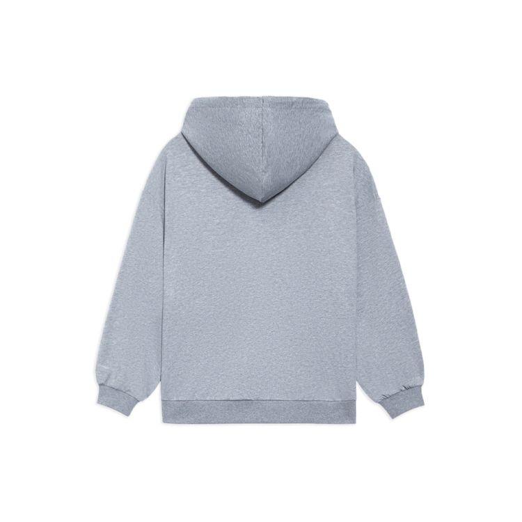Li-Ning X Disney Co-Branded Letter Print Loose Zip Hoodie Jacket Women Outerwear Grey AWDS590-2