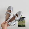 Fashion Designers Women Mary Jane Shoes Fashion Shallow Slip on Thick Heel Ladies Outdoor Dress Elegant Gladiator Pumps