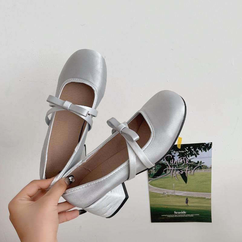 Fashion Designers Women Mary Jane Shoes Fashion Shallow Slip on Thick Heel Ladies Outdoor Dress Elegant Gladiator Pumps