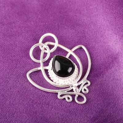 Black Tourmaline Pendant Gemstone Jewelry, 925 Solid Sterling Silver Pendant, Handmade Amazing Pendant Jewelry Gift For Catholics
