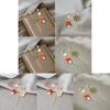 Christmas Cartoon Bell And Snowflake Earrings With Alloy For Holiday Party Accessory