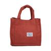 Women's Fashion Corduroy Tote Bag Lightweight Crossbody Style Holds Daily Essentials Ideal for School Work Shopping