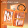 Stainless Steel Anti-Splash Nail Clipper Set – Portable Manicure & Pedicure Tools