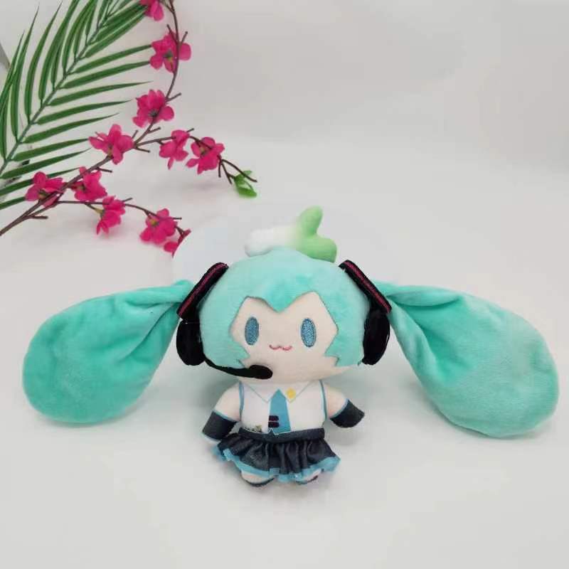 Hatsune Miku Plüsch Schlüsselanhänger Niedlicher Cartoon Tasche Anhänger Für Sammler