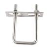 5Pieces Square Bents Square Bolts Craft of Stainless Steel With Frame Plates for Boats Trailer Pipe Various Use