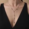 Stainless Steel Gold-Plated Ferris Wheel Pendant Necklace - Light Luxury & Elegant Style