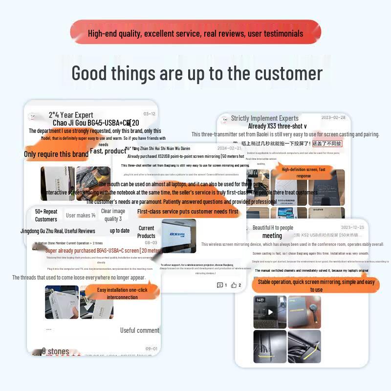 BOEGAM Enterprise Wireless HDMI Screen Mirroring Device (CN Version)