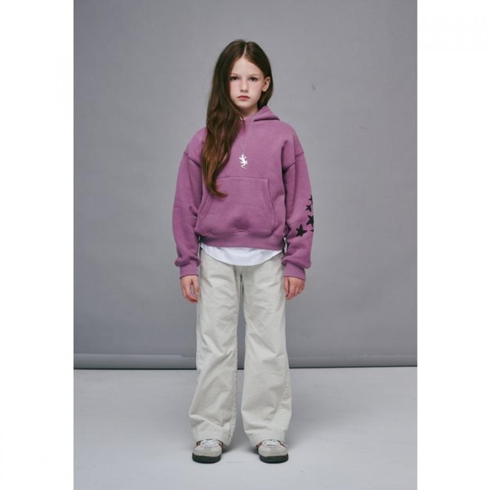 Bluetail Pink Sleeve Star Print Hoodie Azi2ts01pk