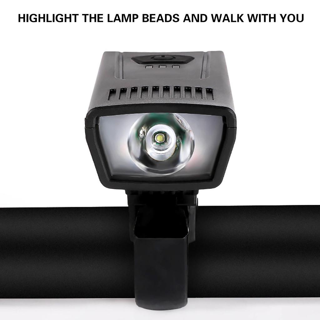 Rechargeable Bike Headlight Front Light USB Charging Bicycle Safety Lamp with Multiple Modes Durable Design for Night Riding