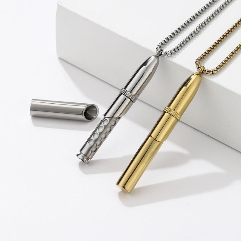 

Модные кулоны для медитации осознанности из титановой стали, снимающие стресс, аромадиффузор, дыхательное ожерелье, праздничные украшения золотой