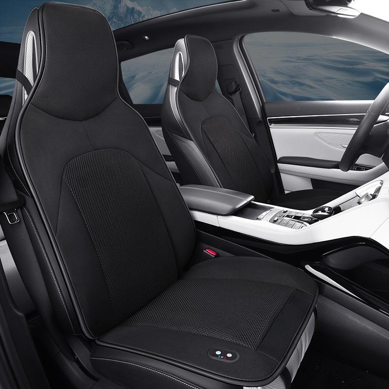 Car Ventilation Massage Seat Cushion Summer Breathable Cooling Seat Cushion 16 Fan Blowing Cooling Pad 12/24V Universal Seat Mat
