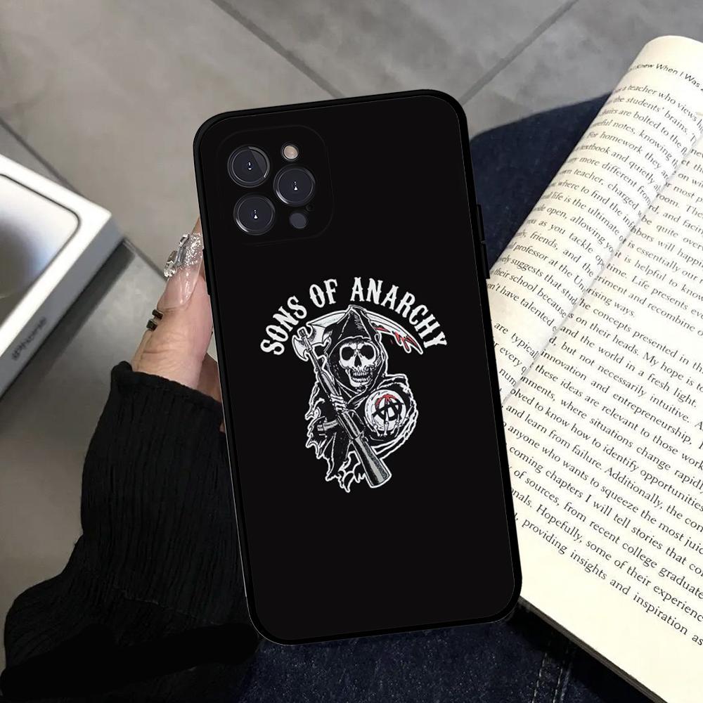 

Sons Of Anarchy Phone Case For IPhone 16 15 14 13 12 Mini 11 Pro XS Max X XR SE 6 7 8 Plus Soft Silicone Cover iPhone 16 plus