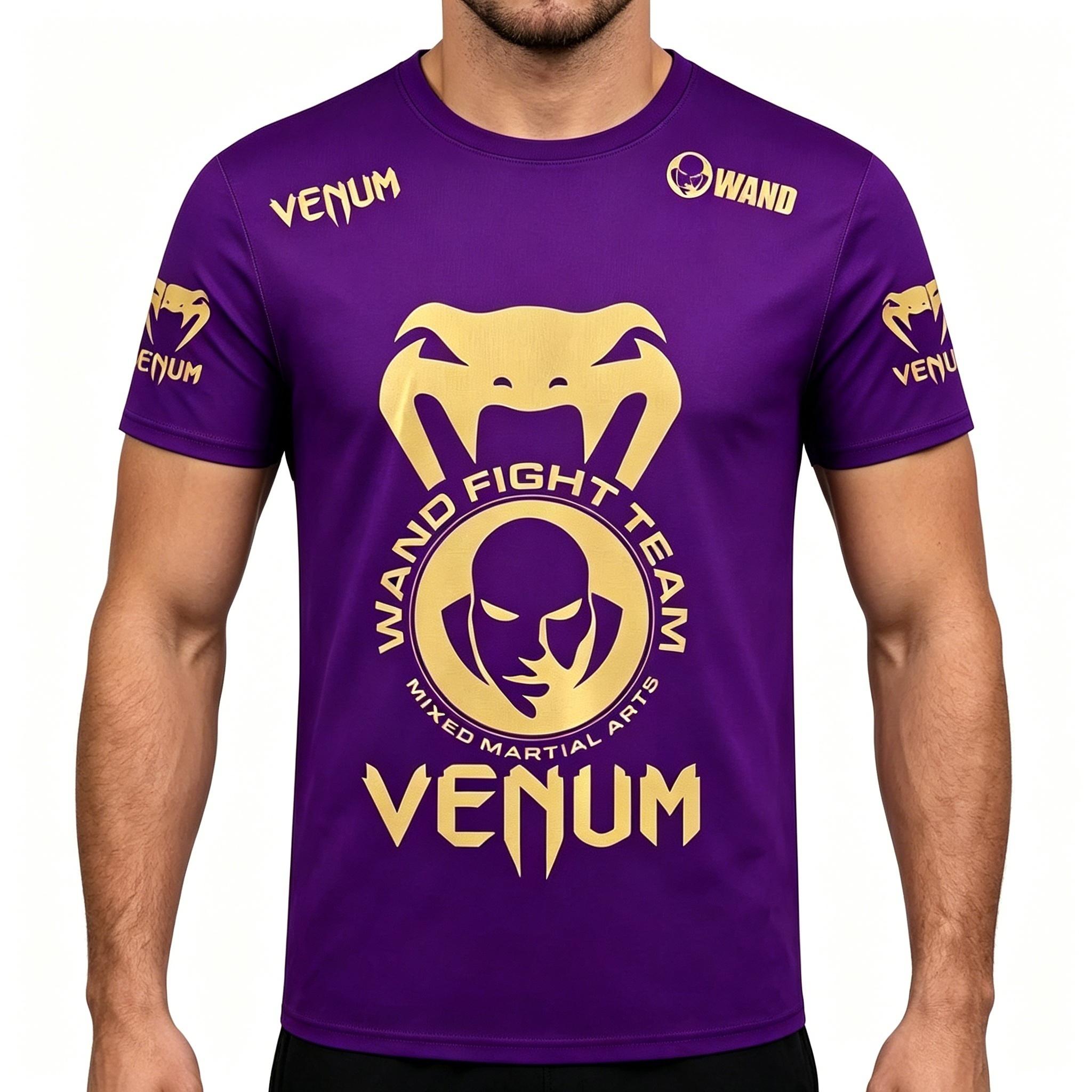 Men s Fight Team Short-Sleeve T-Shirt Round Neck Sports Fitness Casual Top S