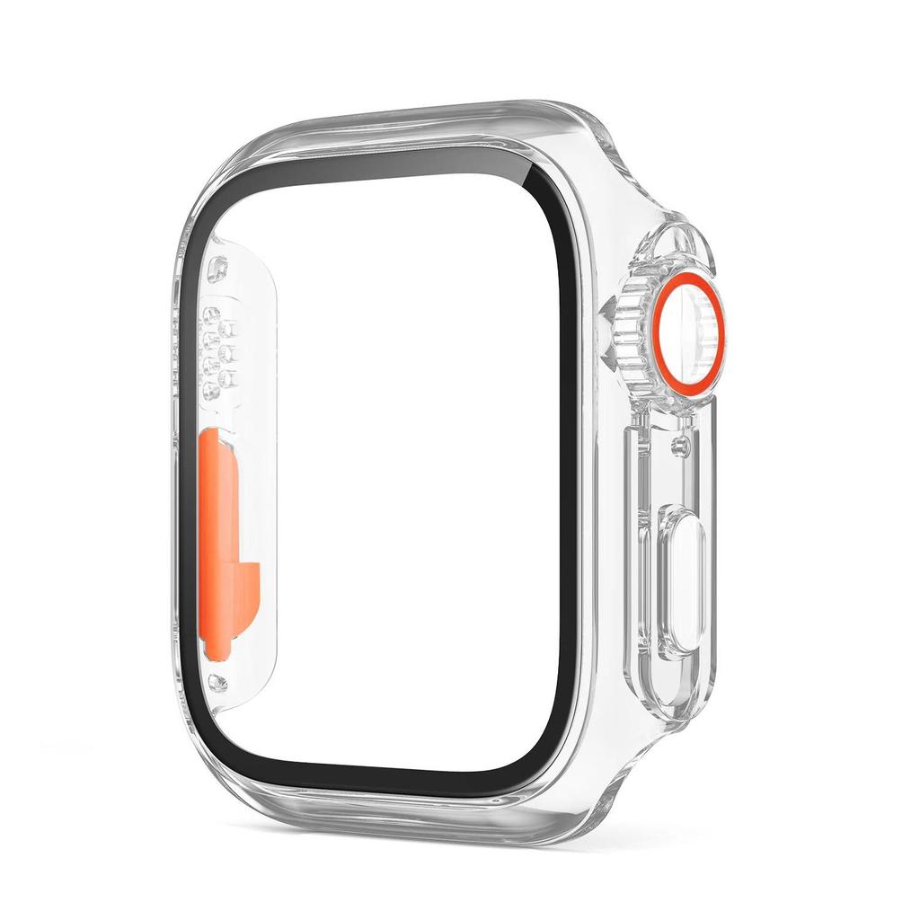 Glass+Case for Apple Watch 46mm 44mm 45mm 41mm 40mm 38mm 42mm Screen Protector Change Ultra Bumper iWatch Series 10 9 8 7 SE 6 5
