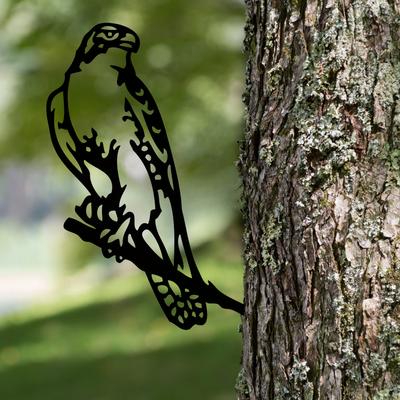 Stylish Metal Falcon Silhouette - Rustic Decor for Home and Garden. Great Housewarming Gift and Ideal for Garden Party Décor