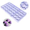 Plastic 32 Cavities 27MM Size Semicircles Shapes Baking Chocolate Mold Sweet Candy Craft Tools CC0052