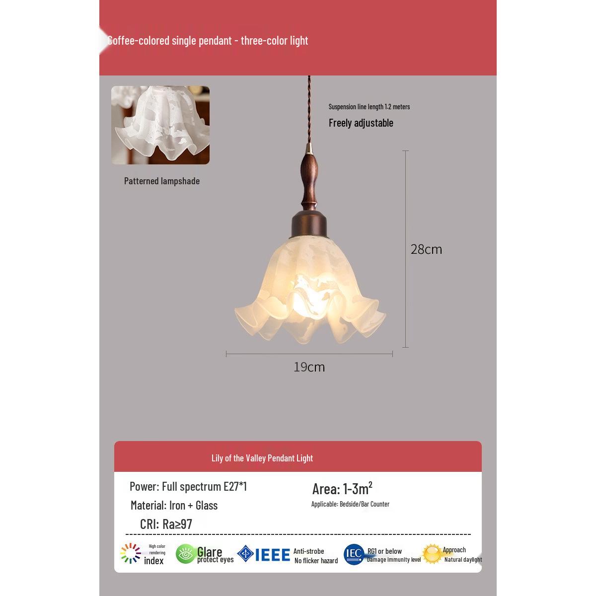 Ретро-люстра в стиле середины века 2026: Американский деревенский стиль для гостиной, спальни, столовой или прихожей