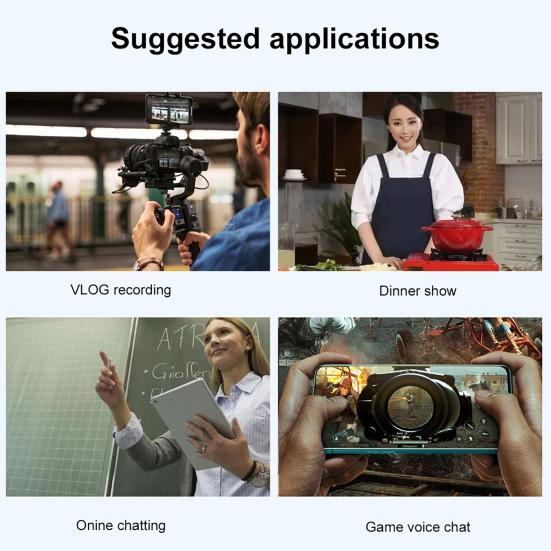 Ansteckmikrofon Hohe Reduktion Universal Klar Empfindlichkeit Rauschen Ton Mini Ansteckmikrofon