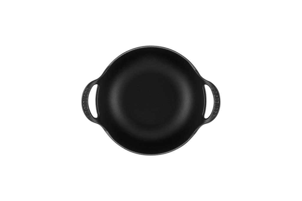 Le Creuset Balch Dish Double Handed Pot IH Compatible 20cm Matte Black 20142-20-00