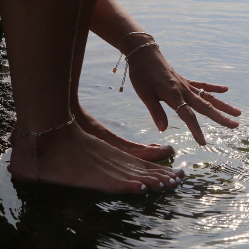 SEASAY Silver 925 Illumination Anklet 01