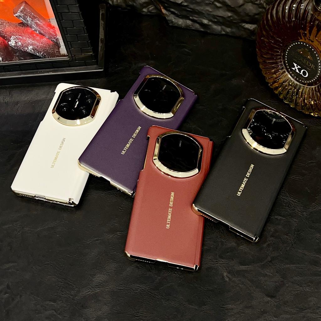 Applicable to Huawei matex1 folding screen dual central axis mobile phone case matex1 business leather pattern matex1 anti-drop case moisture