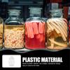 Large Capacity Transparent Plastic Airtight Jar Wide Mouth Pickle Container Vegetable Storage Kimchi Bottle Home Fermenting Jars