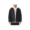 Li-Ning Sports Trend Series Solid Color Print Logo Zip Down Jacket Men Outerwear Black AYMS081-3