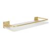 30cm Bathroom Wall Mounted Shelf Space Aluminum Acrylic Towel Rack Bathroom Storage Rack Gold