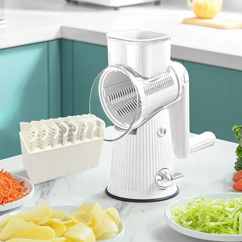 Tornado Hand-Crank Roller Vegetable Cutter: Multifunctional Kitchen Tool for Convenient Vegetable Slicing.