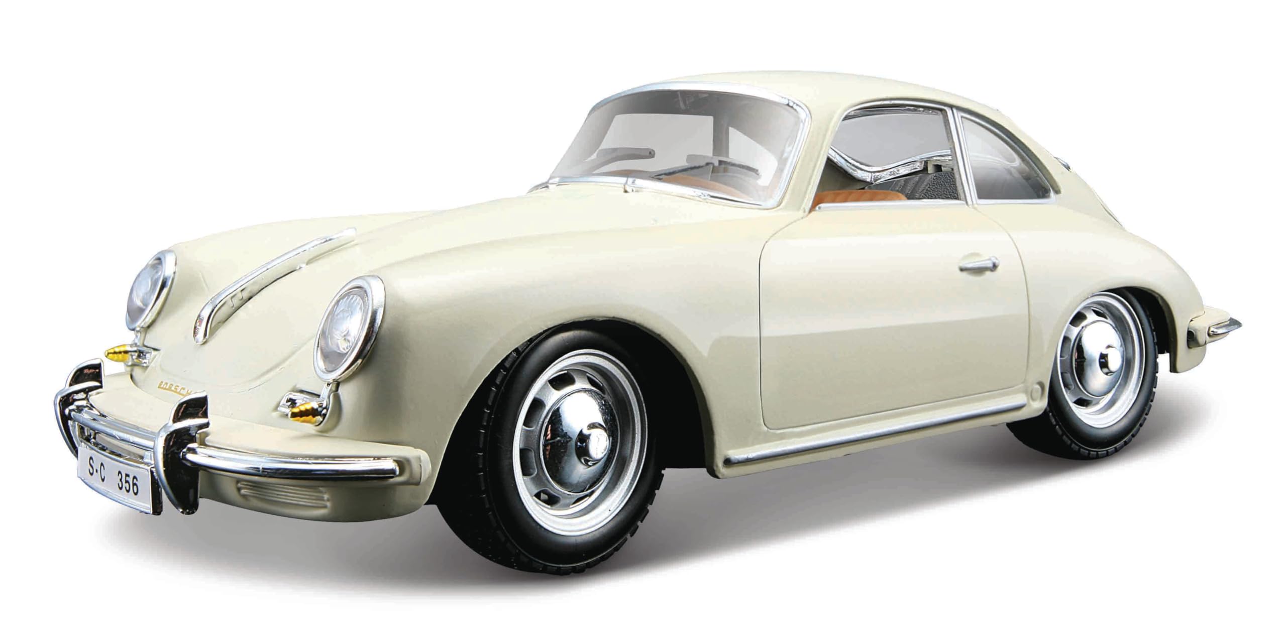 

Bburago Porsche 356 B Миниатюрная модель 356B COUPE 1961 1/24 (слоновая кость) [Использовал] белый