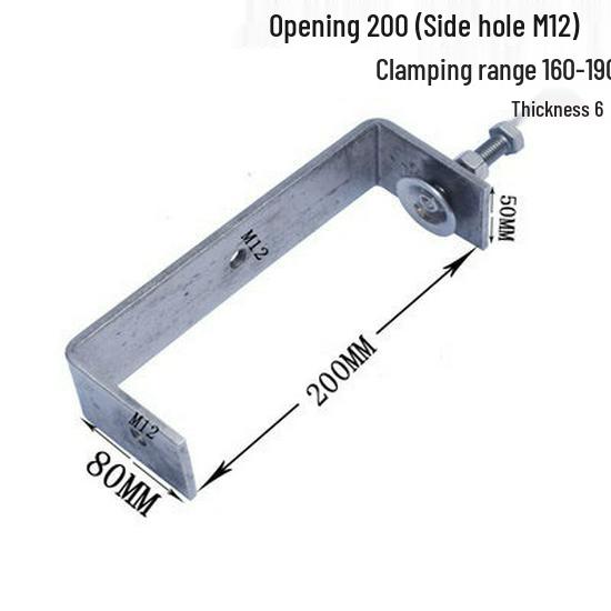 C304 Tiger Claw U-Shaped Stainless Steel Pipe Clamp