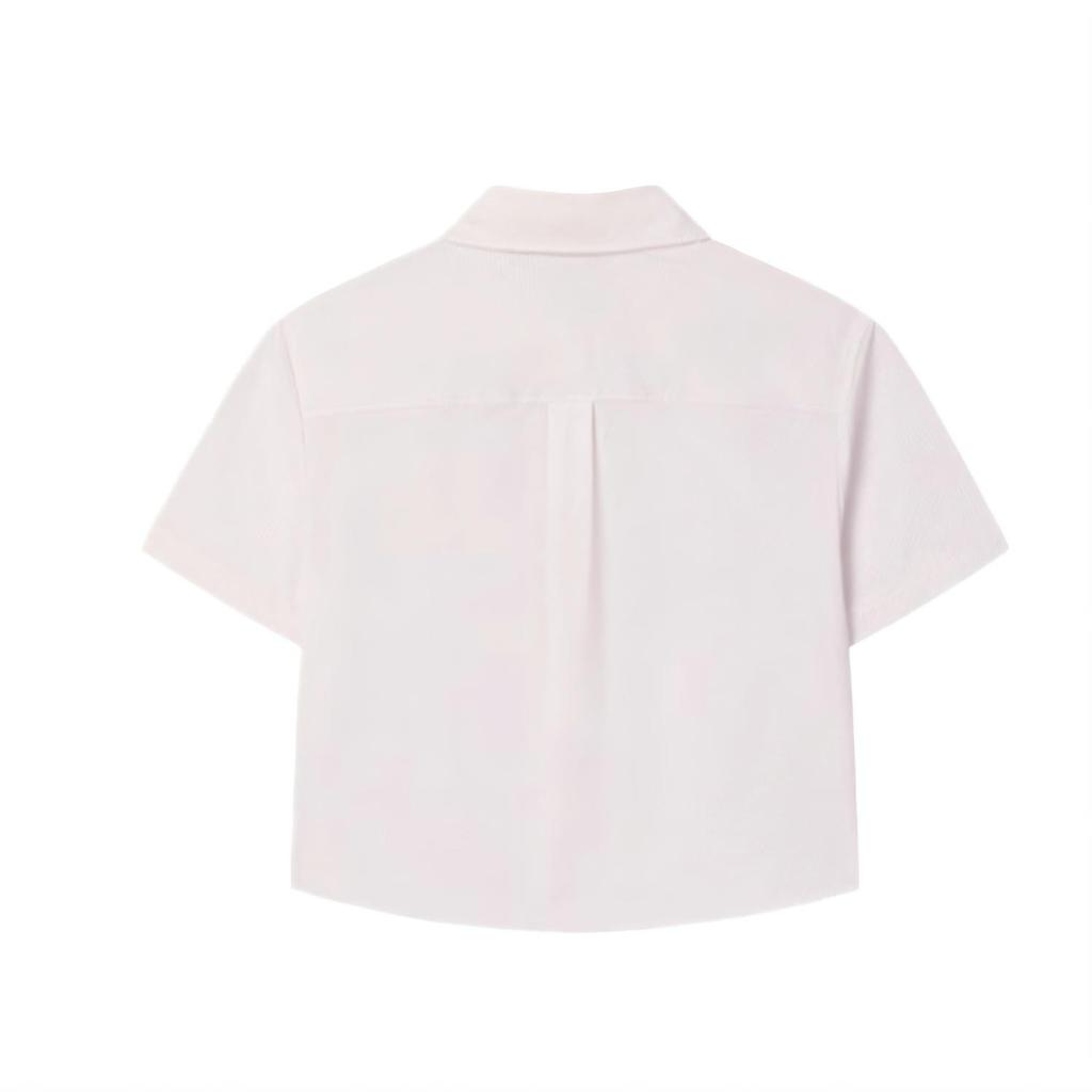 FILA X TIM LAHAN Collaboration Comfortable Fashionable Skin-Friendly Soft Short Sleeve Shirt Women shirts Pink F51W529403F-PK